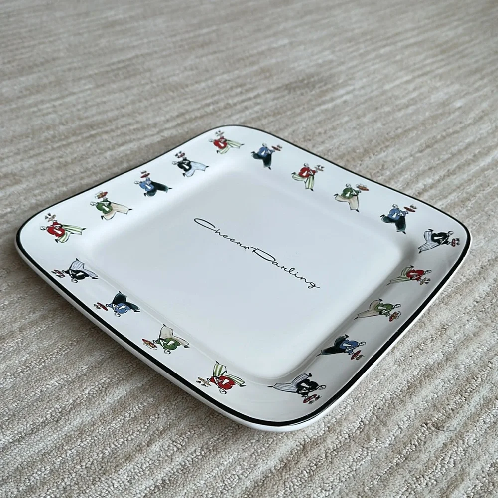 Rosanna Inc. Ceramic Square Serving Platter 